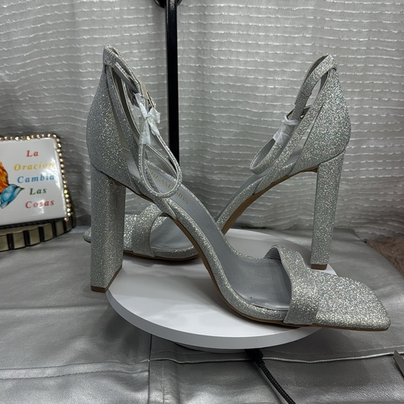 (T5) DREAM PAIRS High Heels, Chunky Block, Square Toe, Elegant Open Toe Heel,12 - Picture 5 of 11